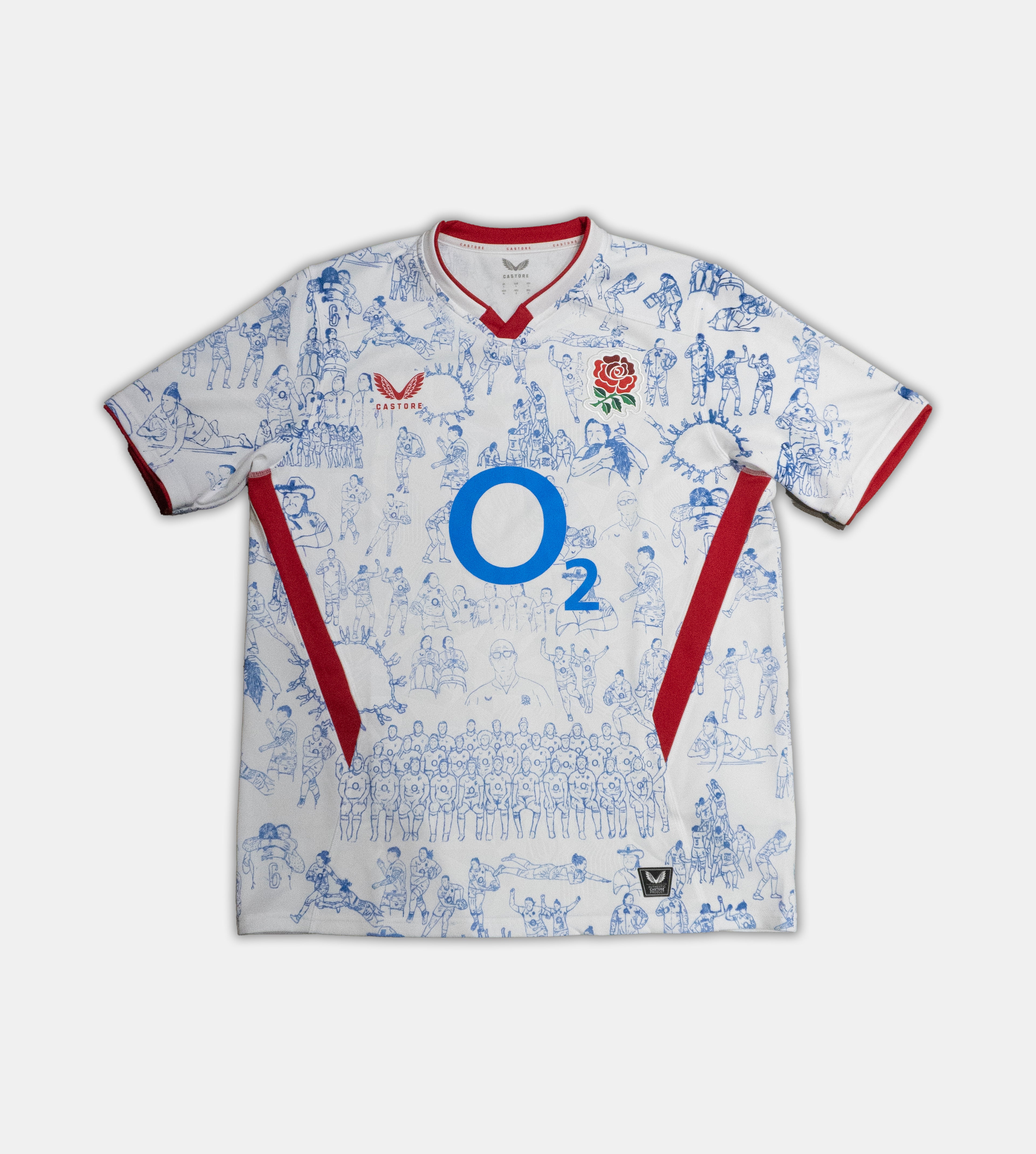 Custom Castore England Rugby top Large