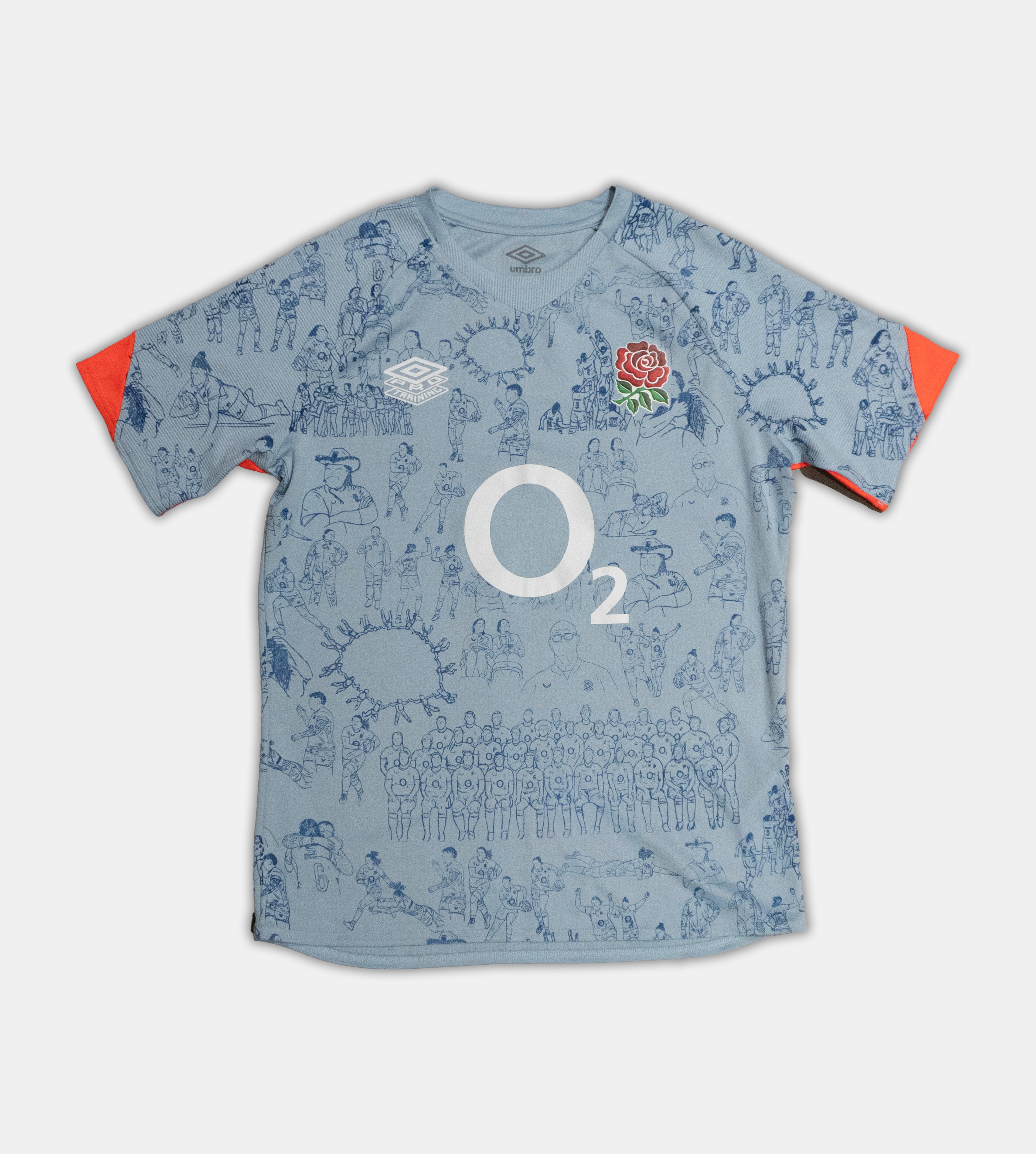 Custom Umbro England Rugby training top Medium