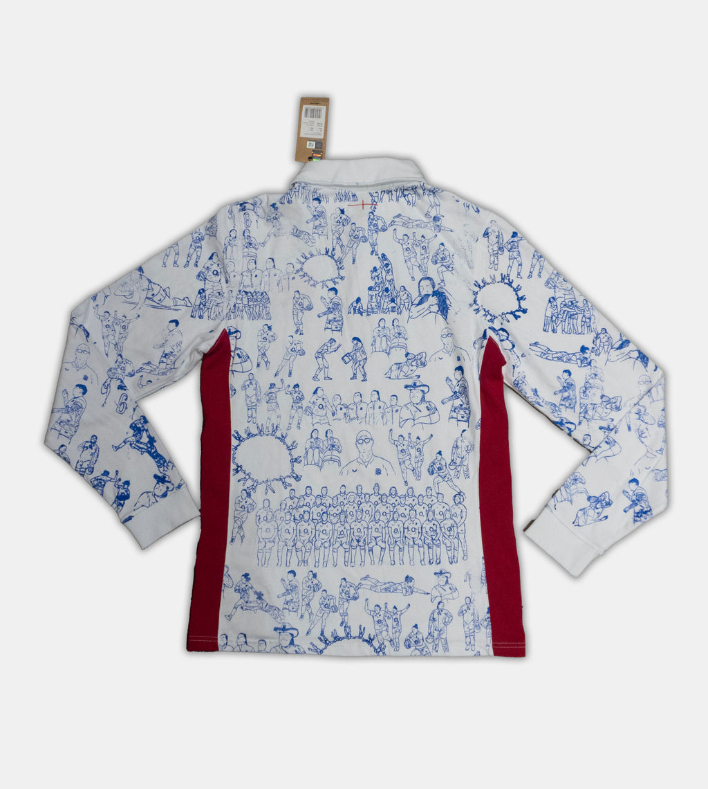 Custom Umbro cotton England rugby top Medium