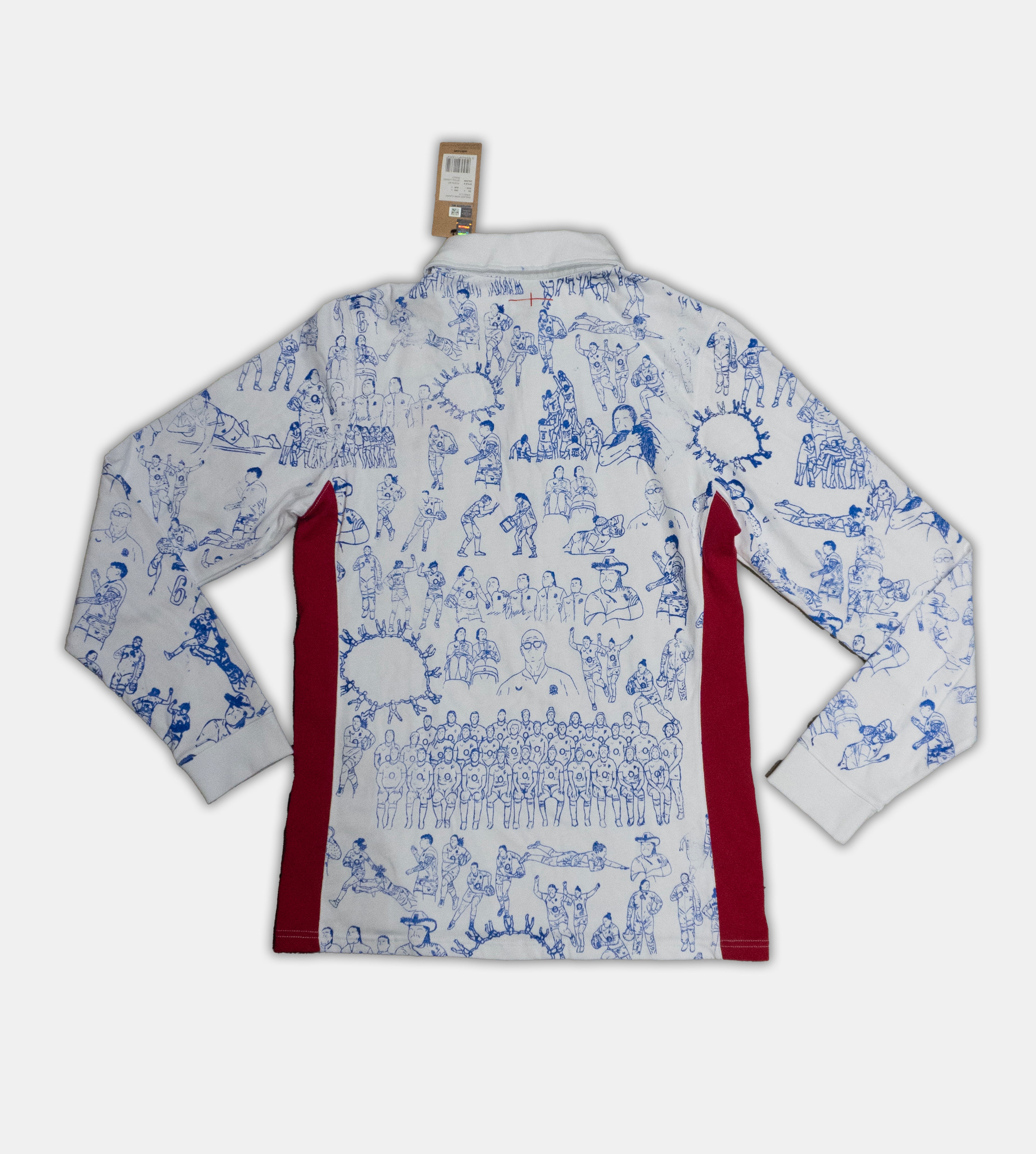 Custom Umbro cotton England rugby top Medium