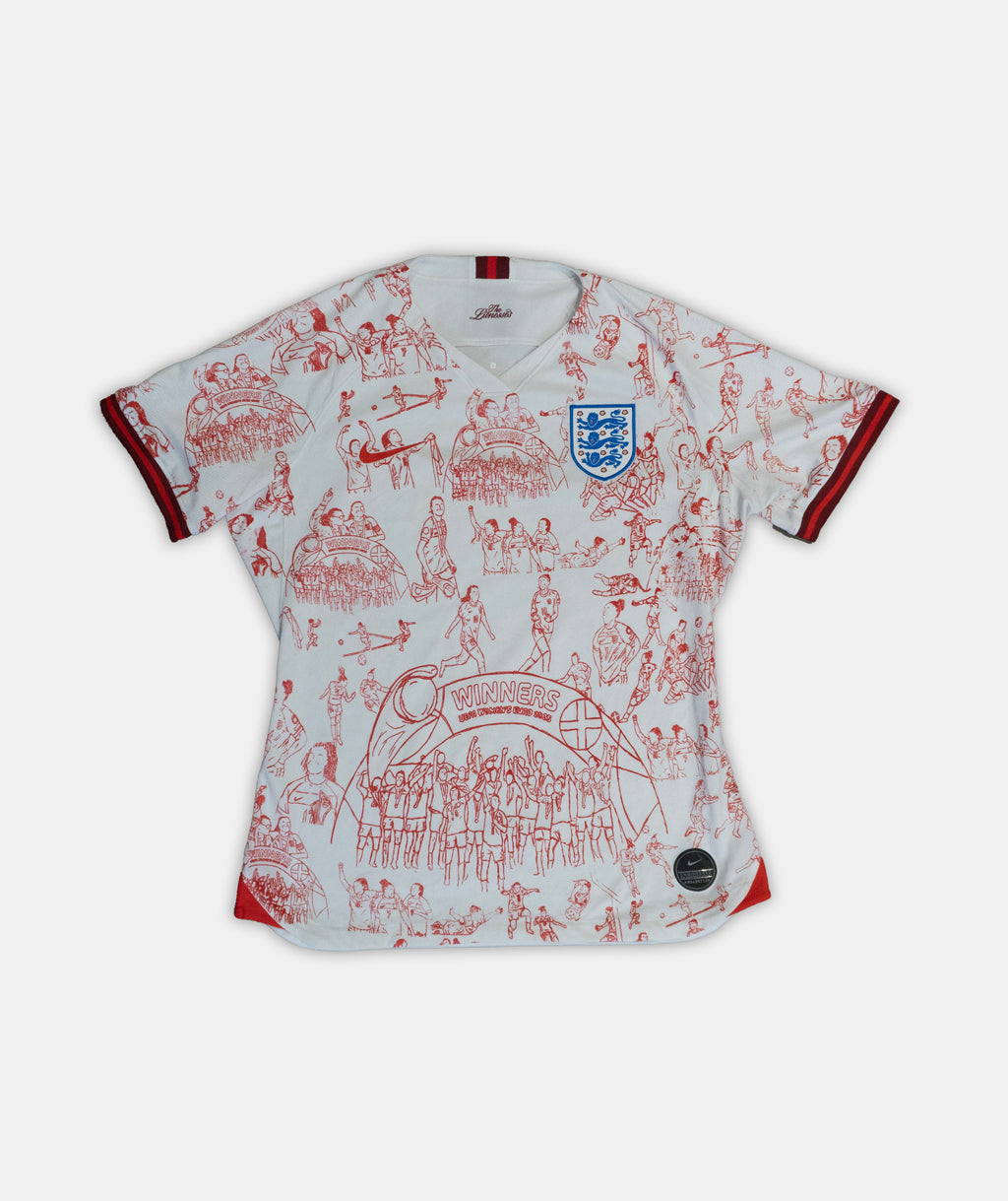 Custom England Nike Lioness home shirt 2019/20 Women's Large