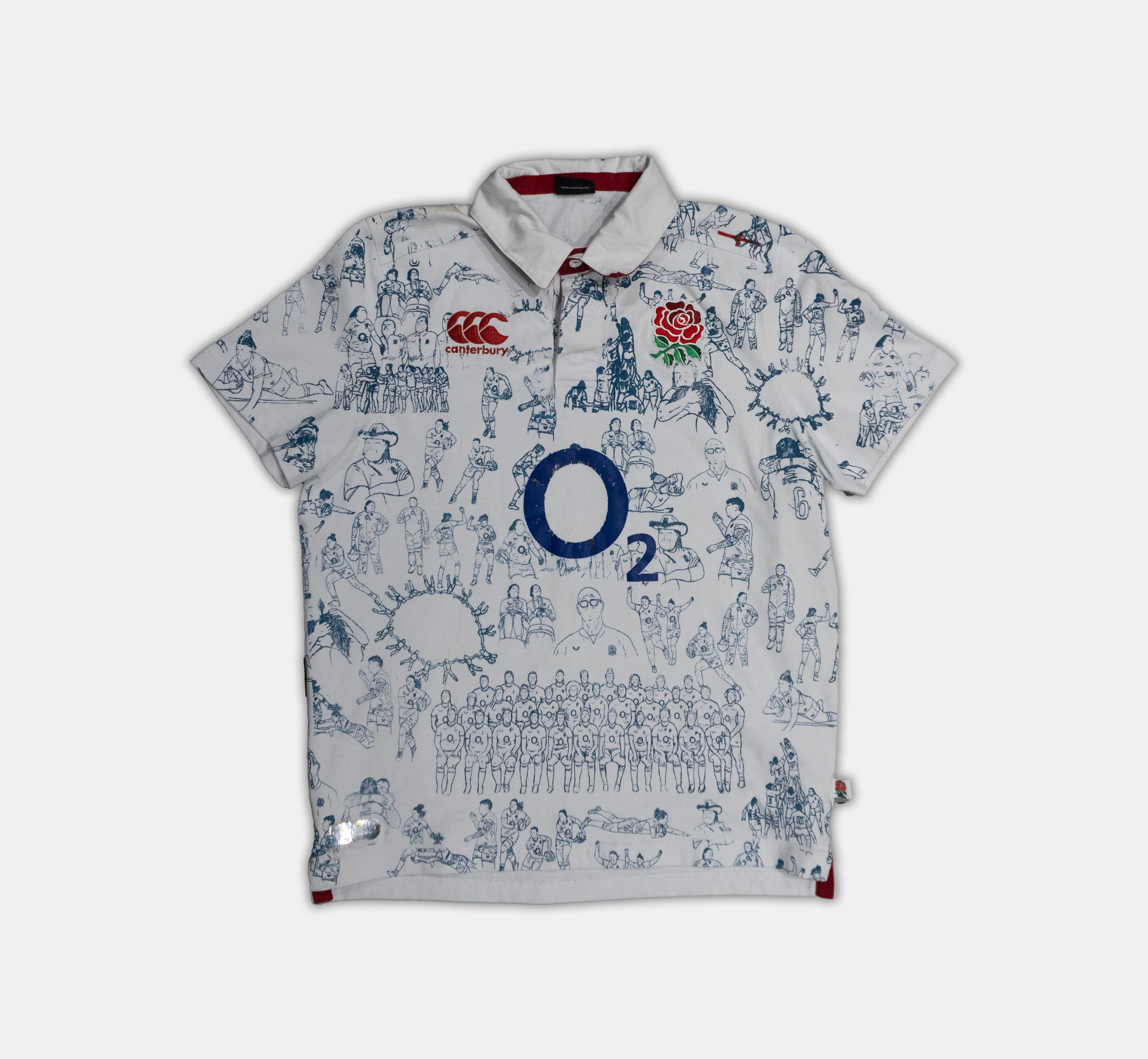 Custom Canterbury England Rugby top Men's Large