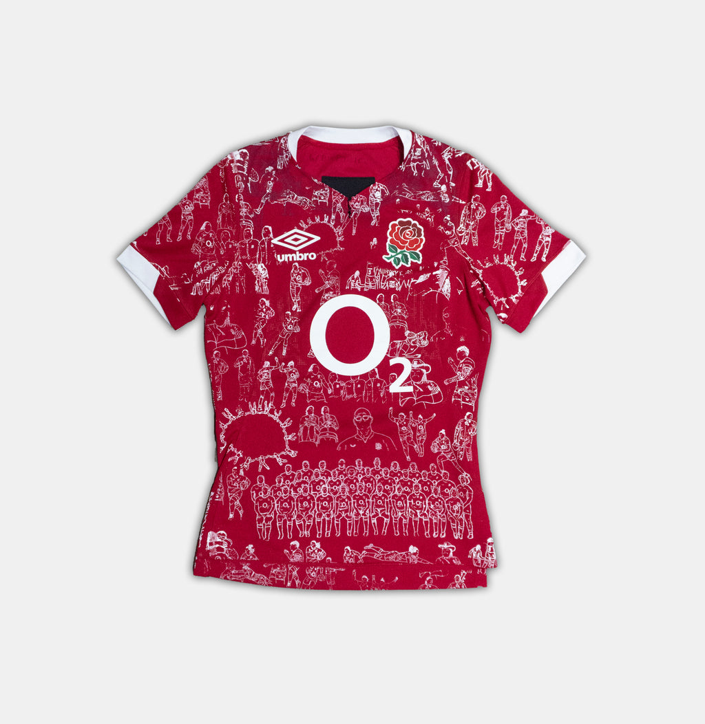Custom Umbro England Rugby top Size 12