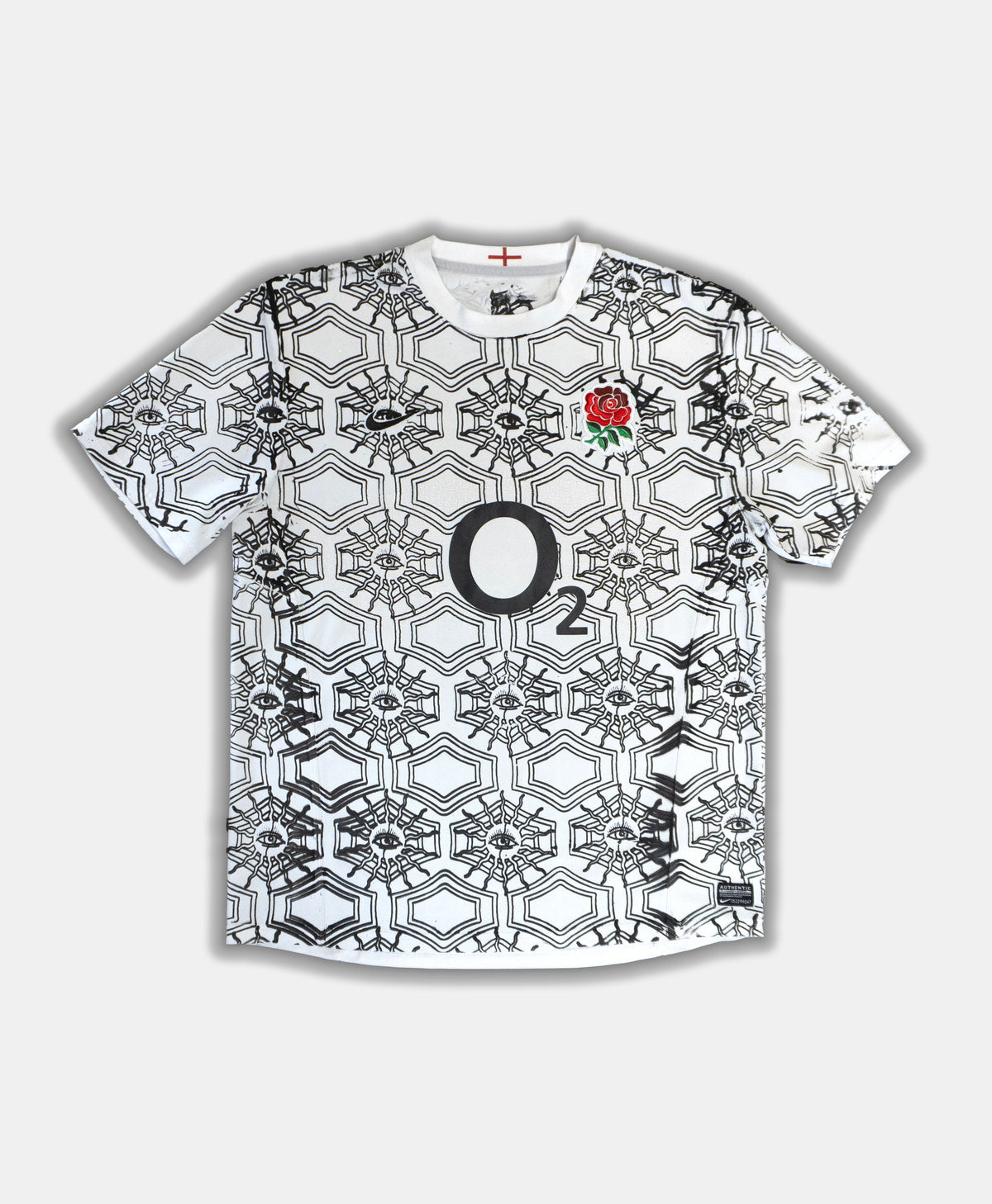 Custom Nike England Rugby top Men's Large