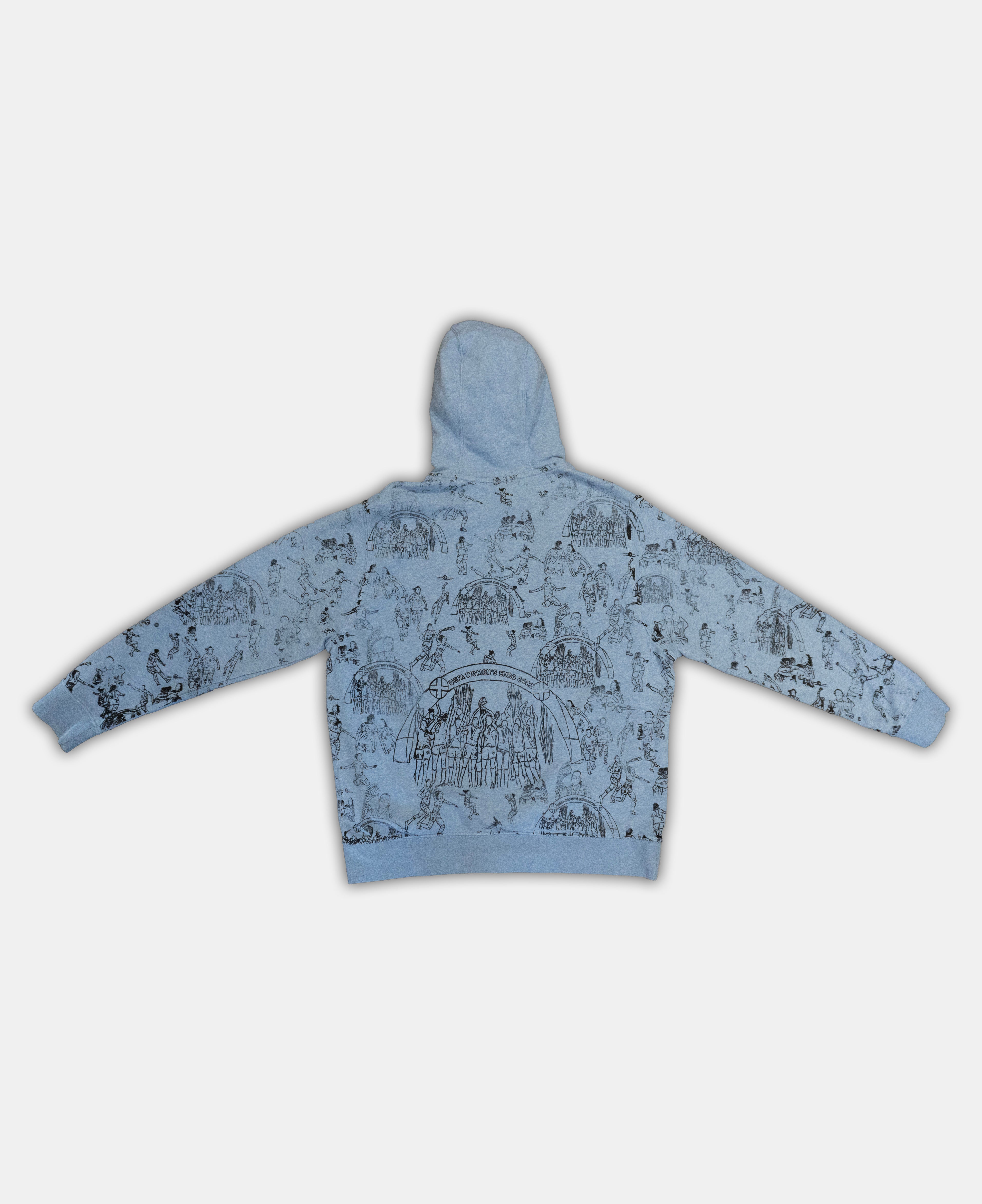 Custom Nike England Hoodie Large