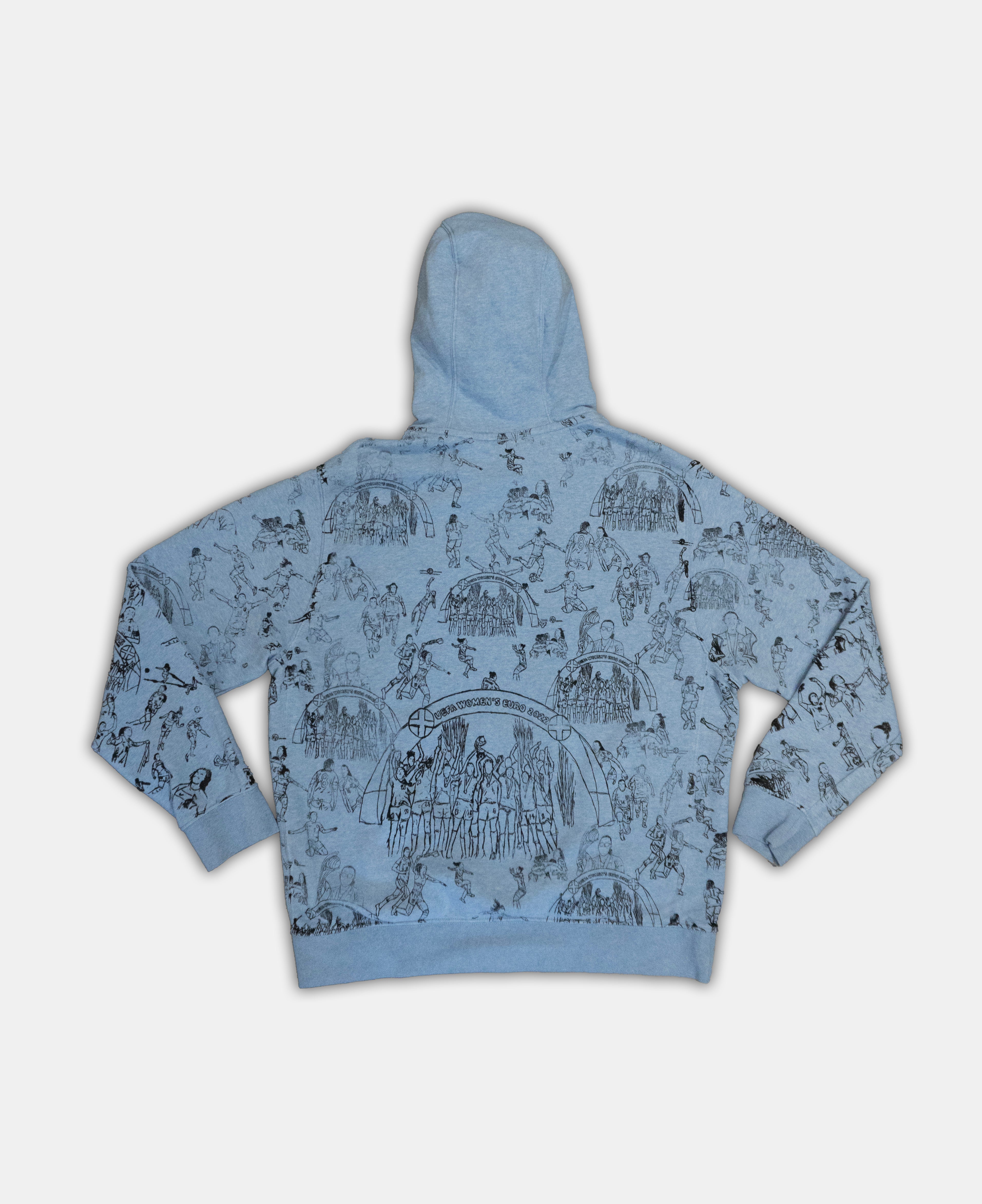 Custom Nike England Hoodie Large