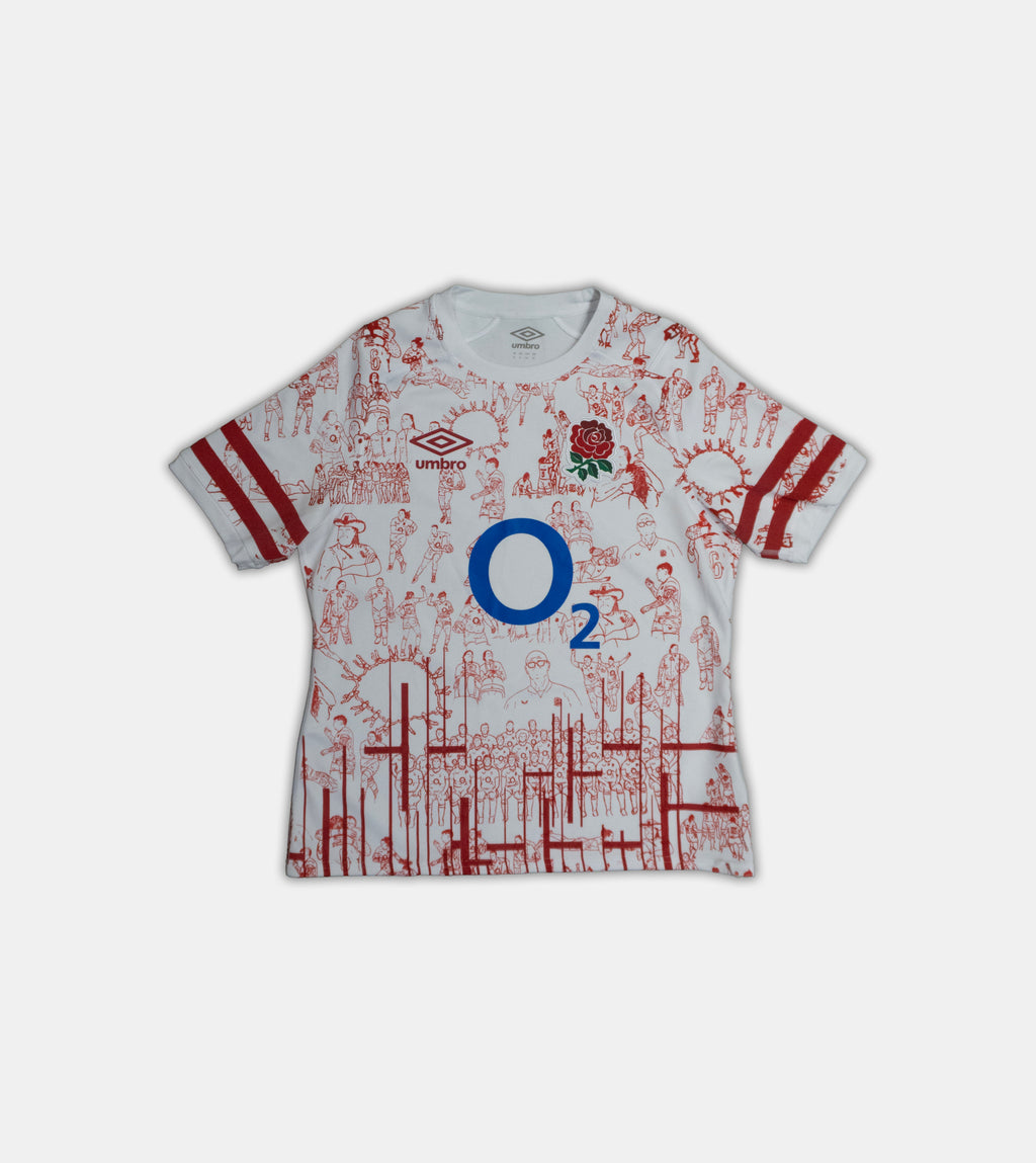 Custom Umbro England Rugby top Size 16