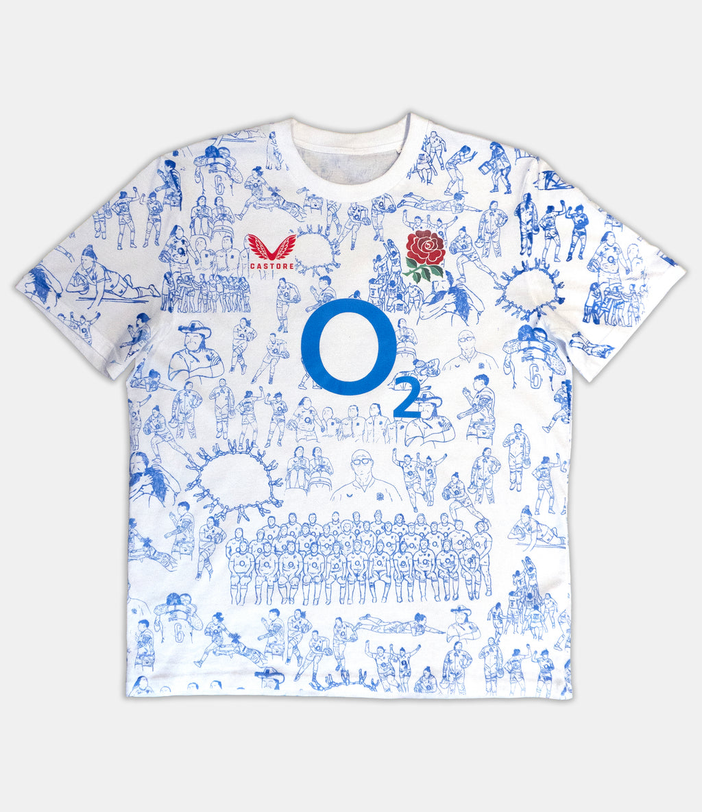 Castore Red Roses winners T-shirts Size : XXL