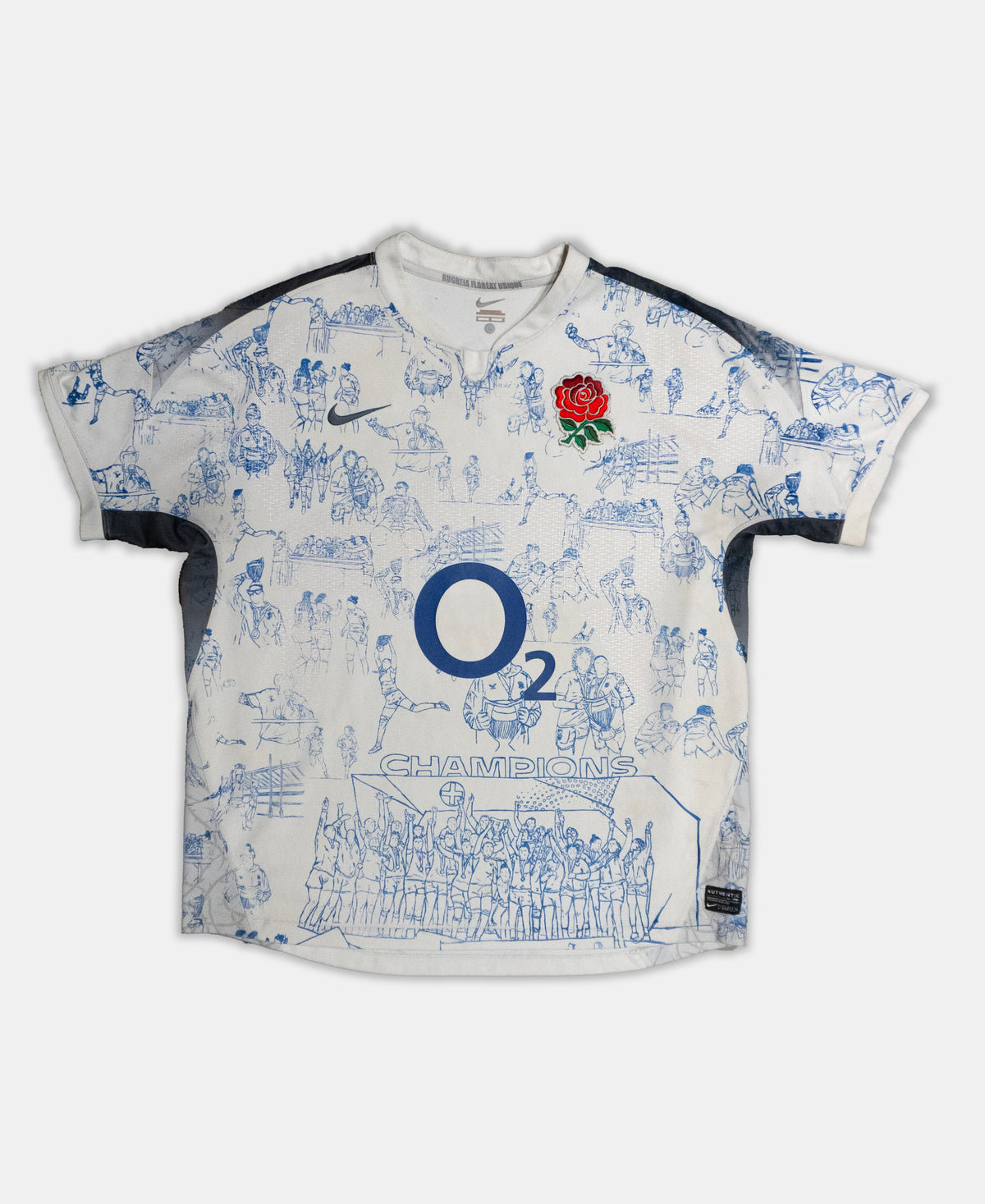 Custom Nike England Rugby top Men's Large