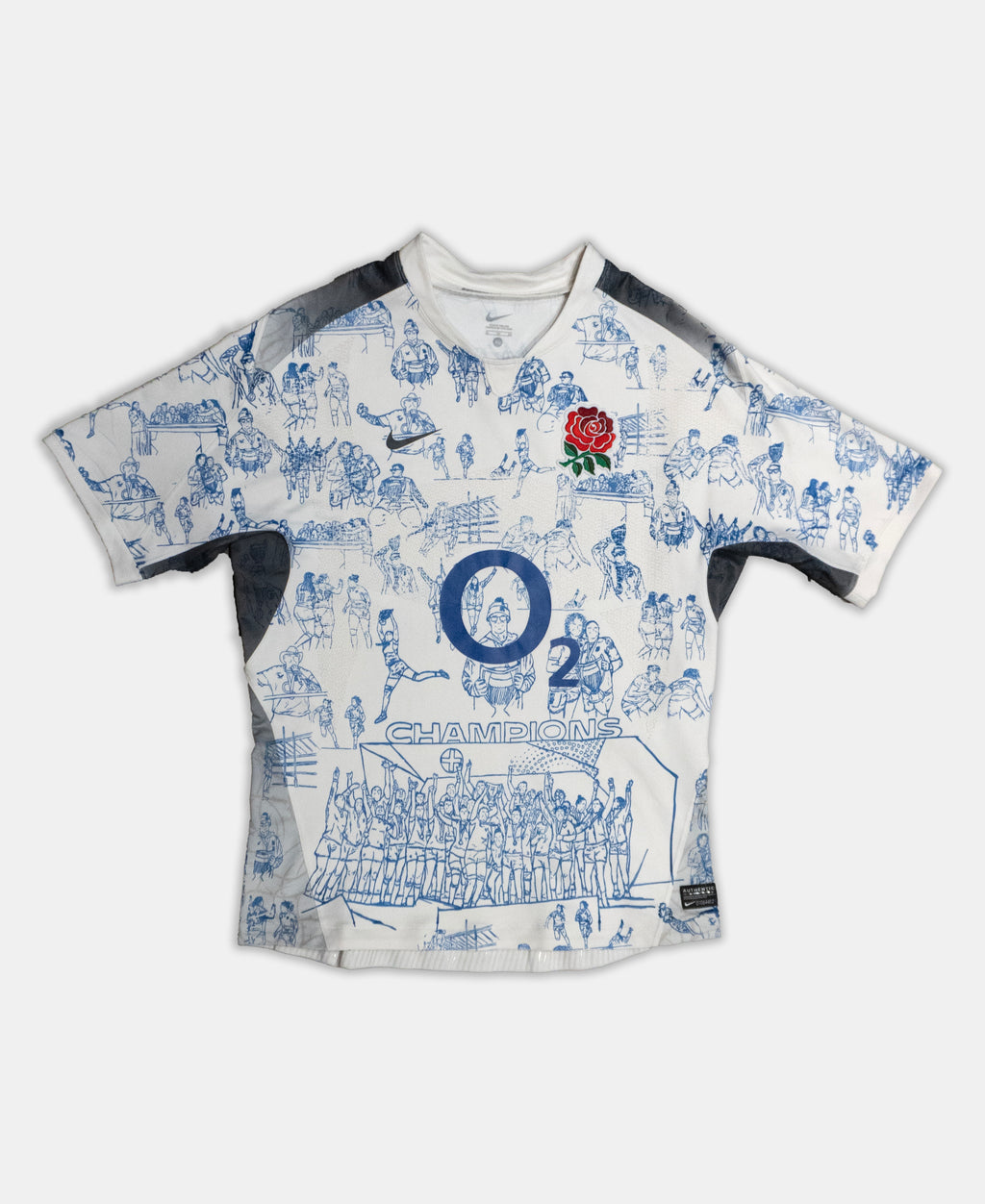 Custom Nike England Rugby top Players Version Men's XL
