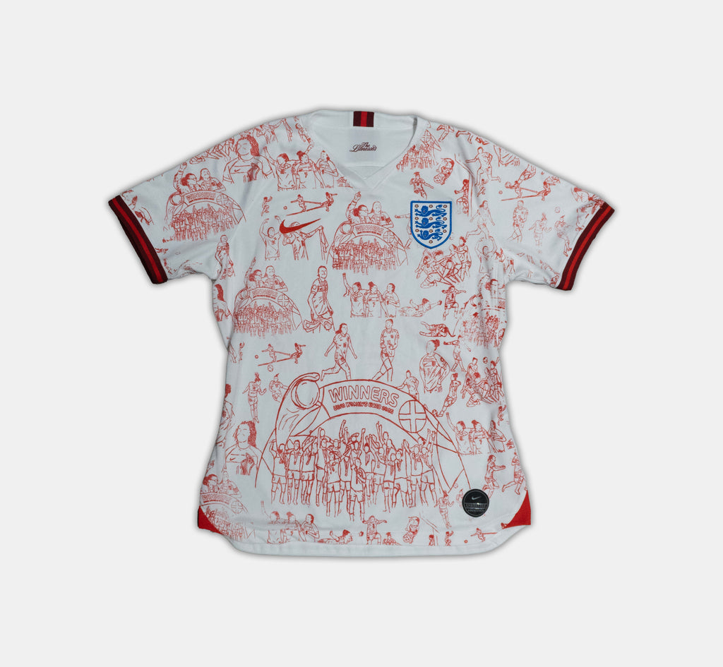 Custom England Nike Lioness home shirt 2019/20 Women's Large