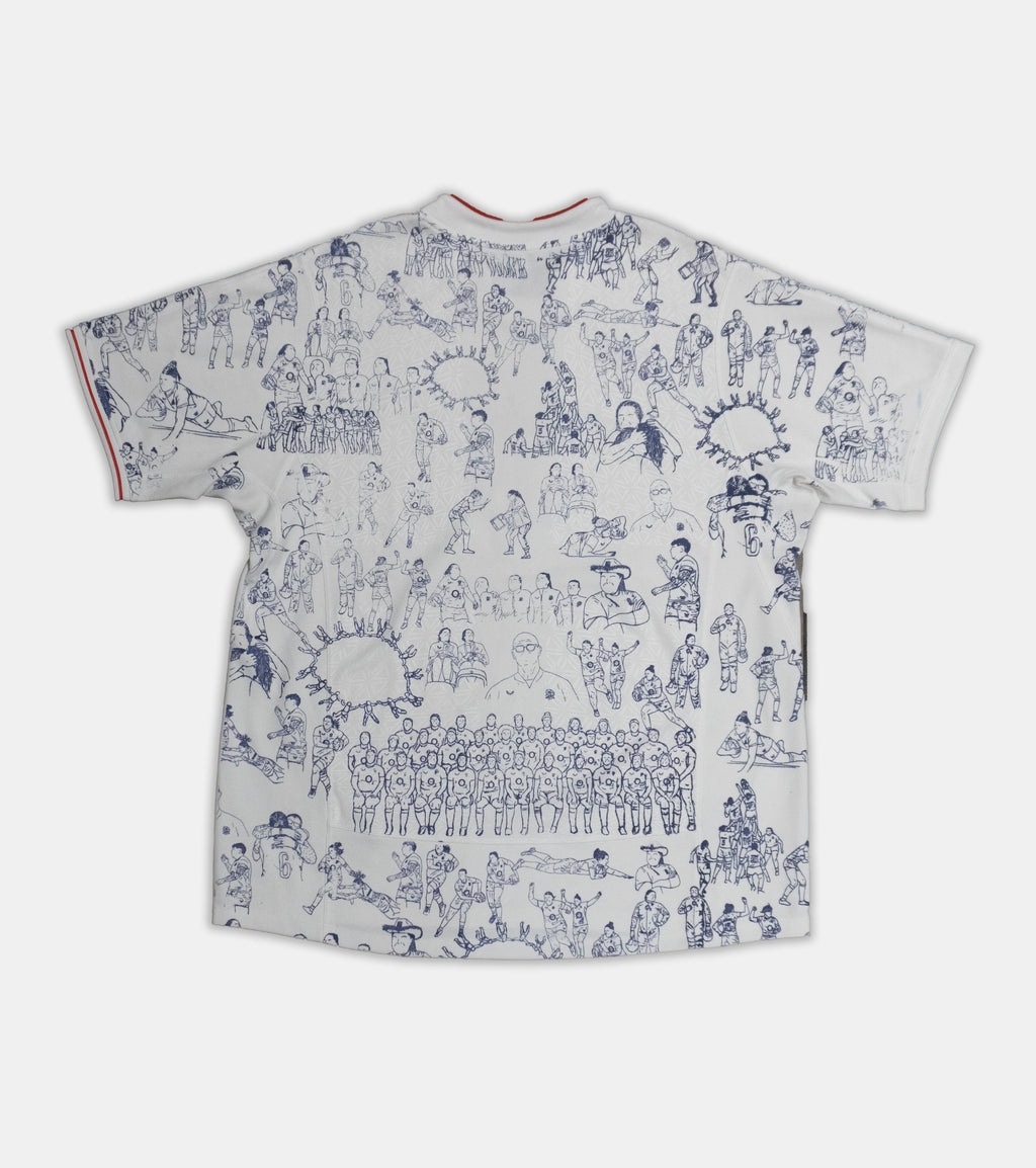 Custom Nike England Rugby top Men's Large