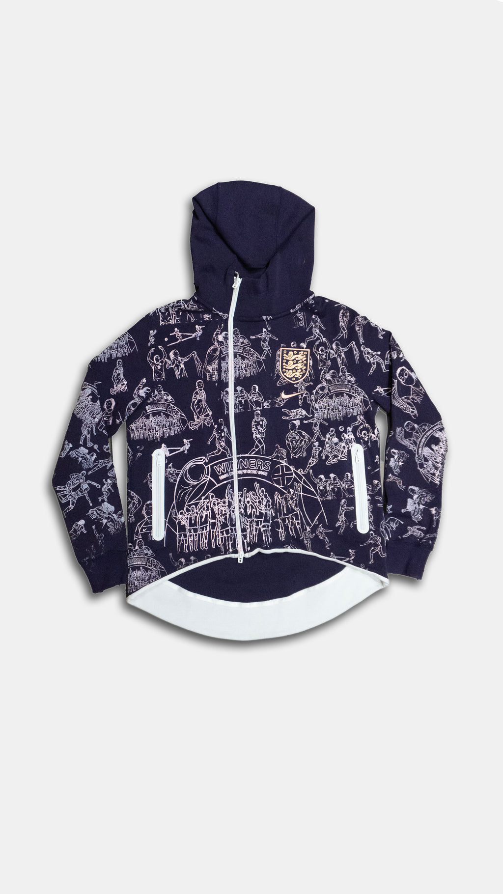 Custom Nike England Women's Zip hoodie