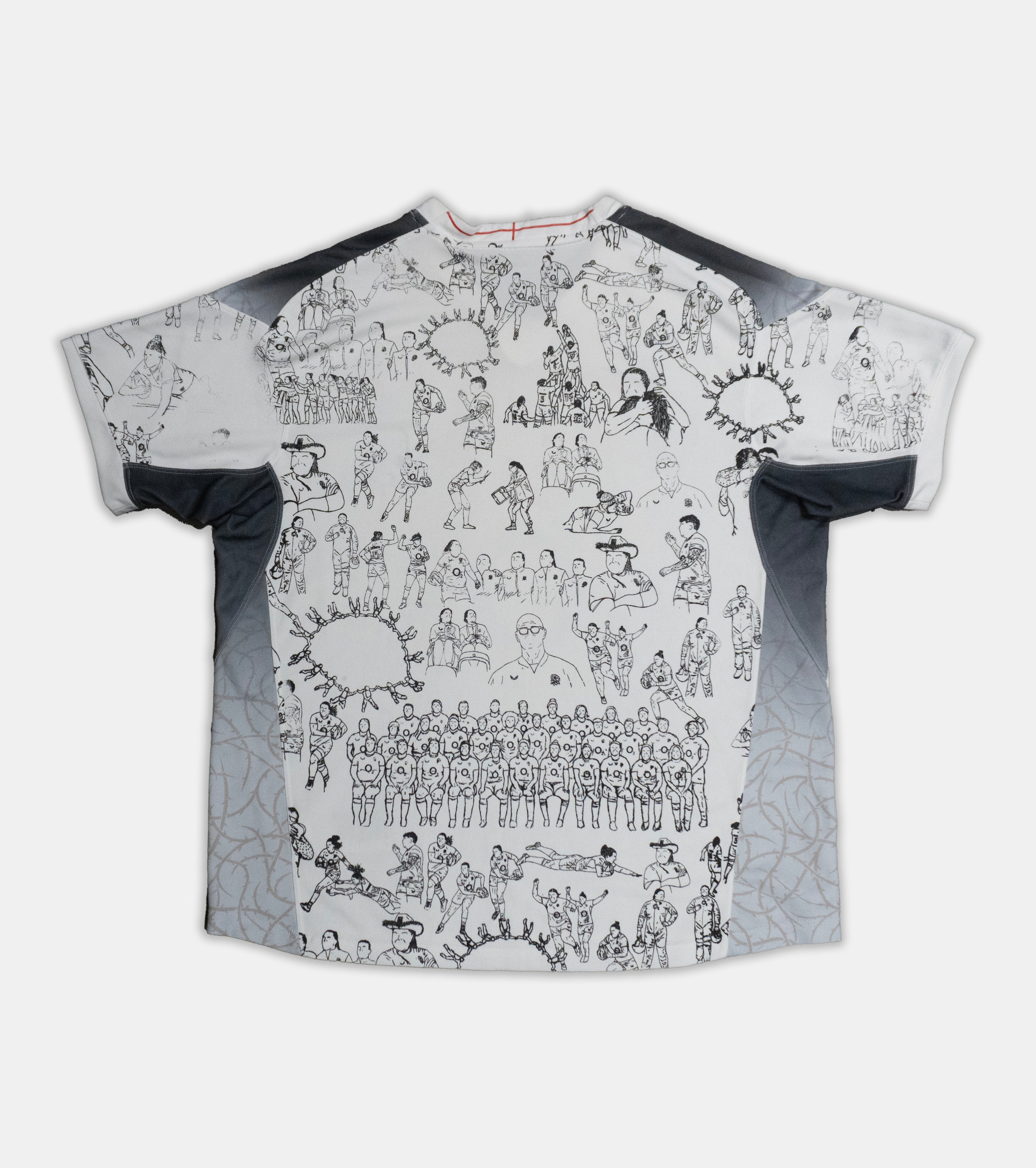 Custom Nike England Rugby top Men's Large