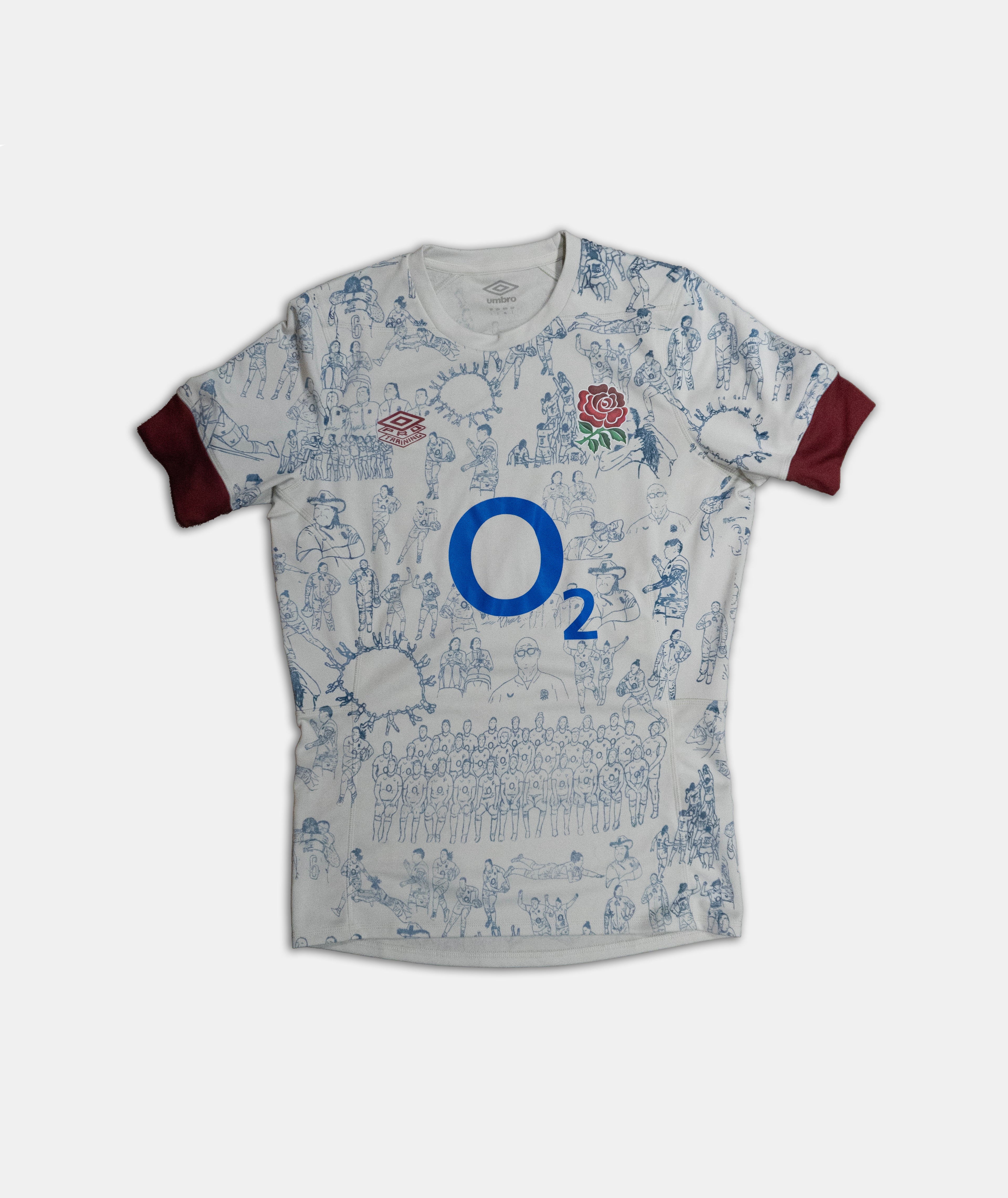 Custom Umbro England Rugby training top Men's Large