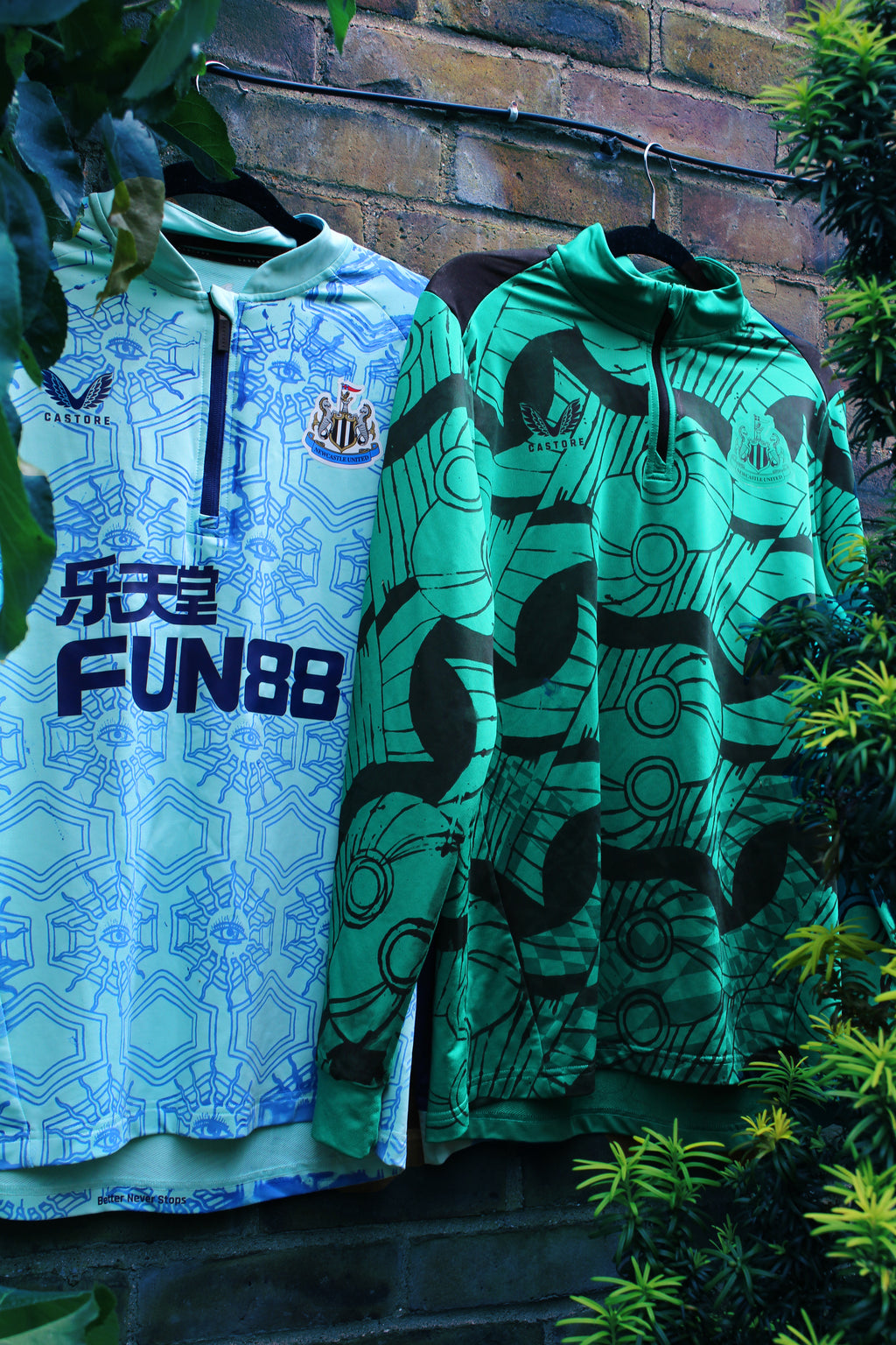 Custom Newcastle United Away Matchday 1/4 Zip
