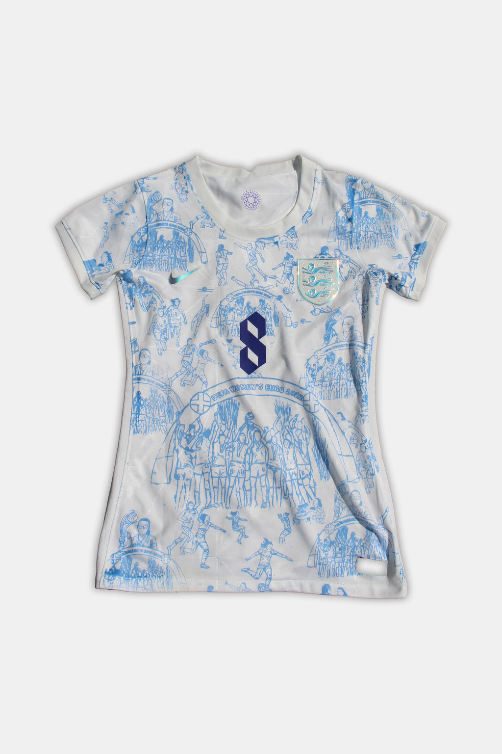 Custom England Women's Home Shirt 2022/23 Williamson #8