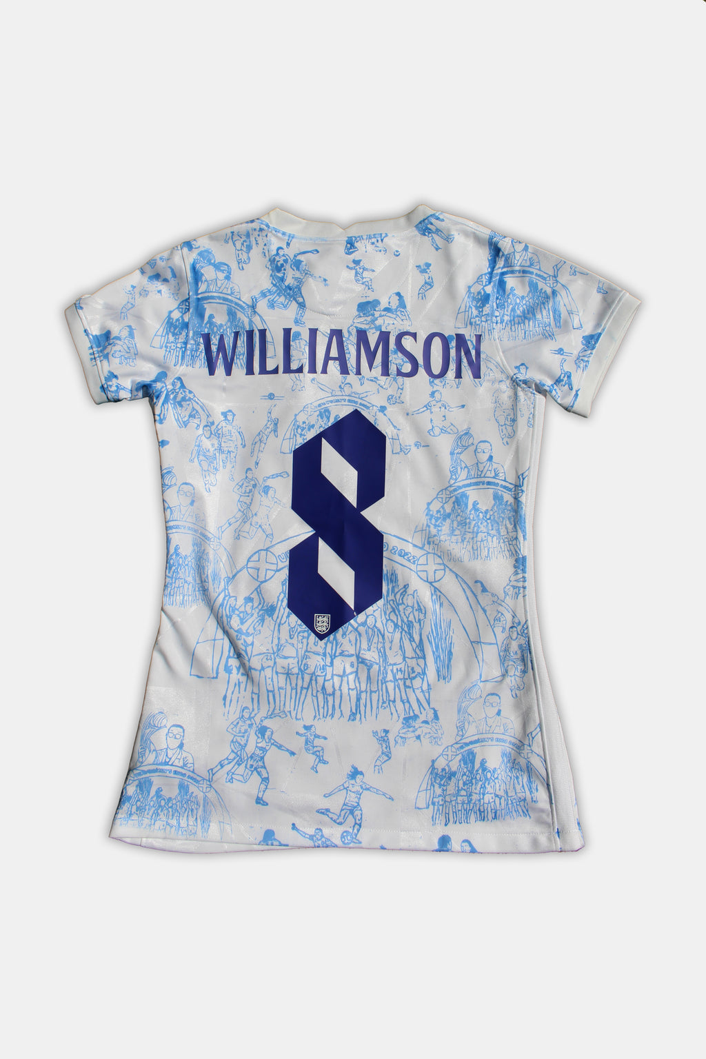 Custom England Women's Home Shirt 2022/23 Williamson #8