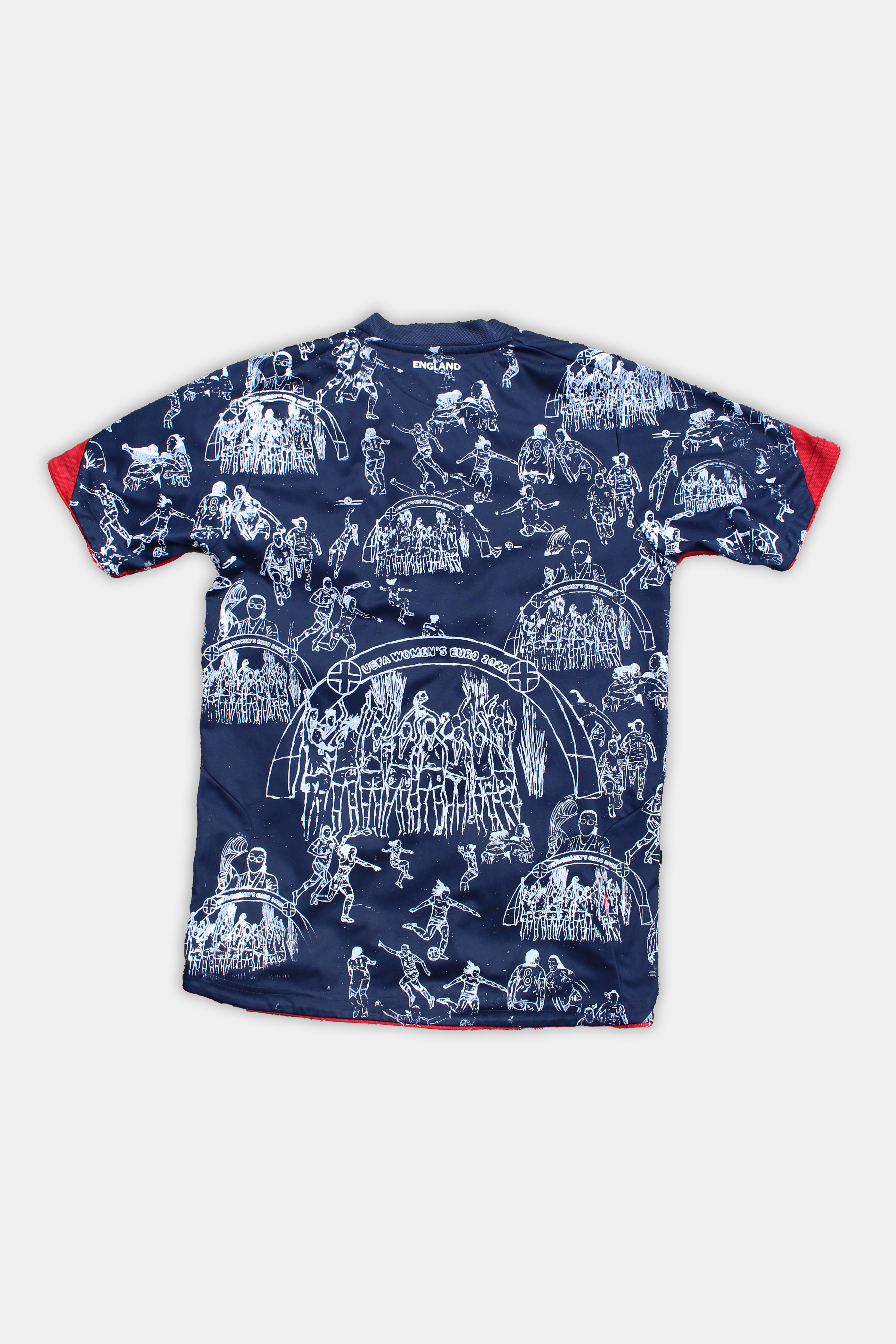 Custom England Umbro Navy Training top