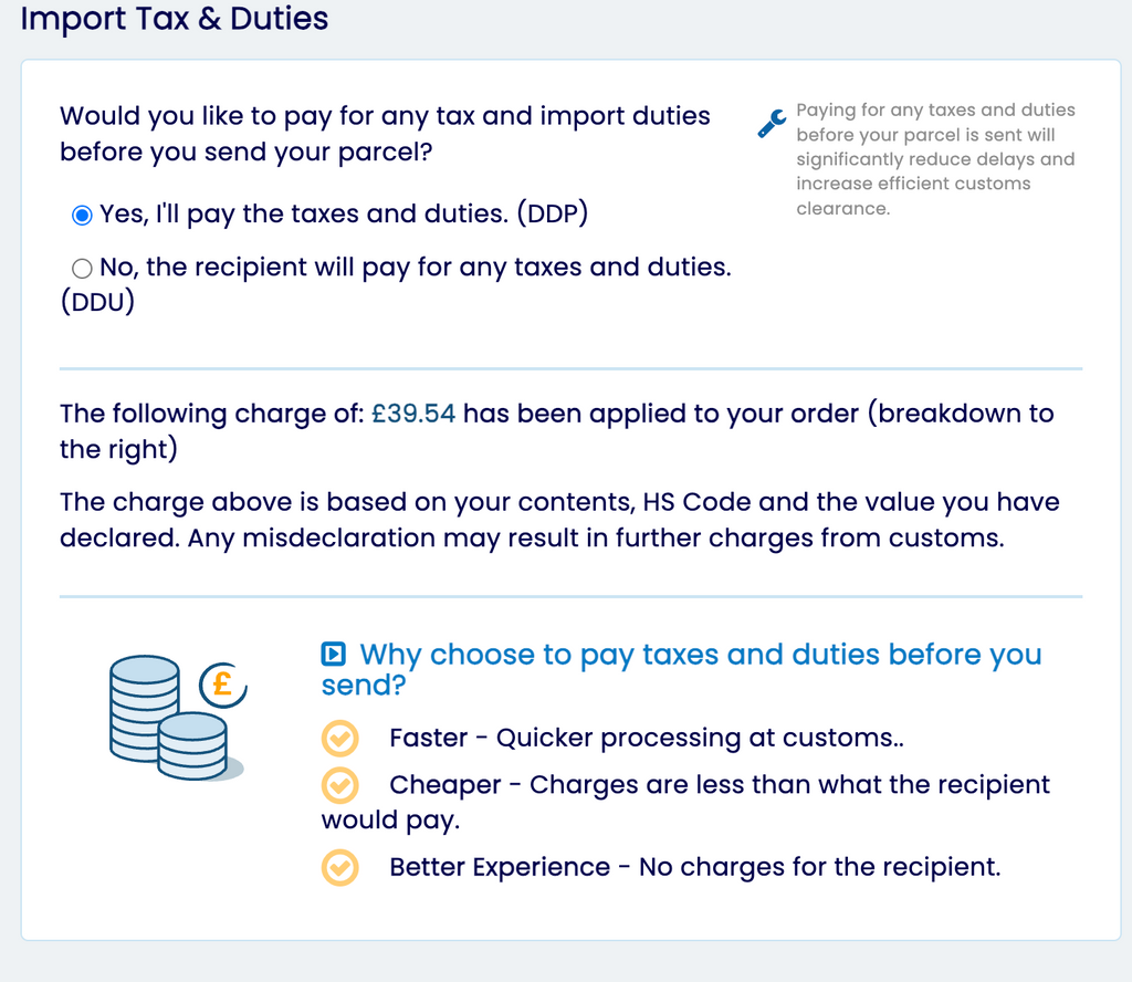 USA import fees