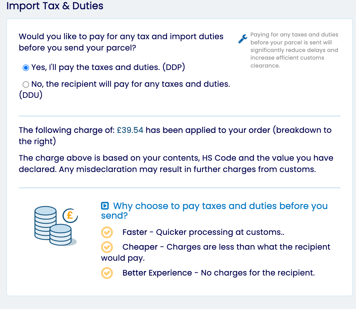 USA import fees