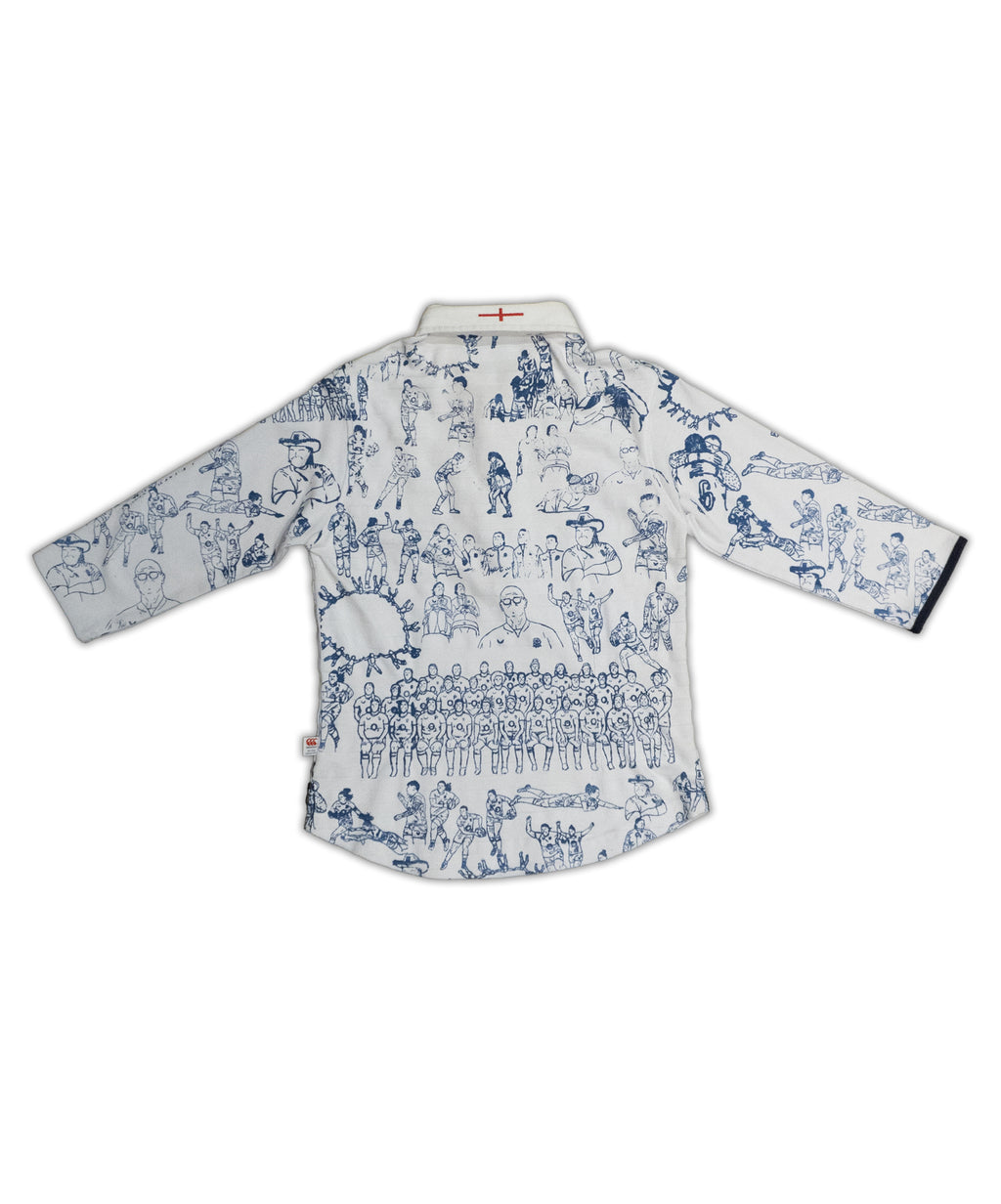 Custom Cotton Canterbury England Rugby top Size 8