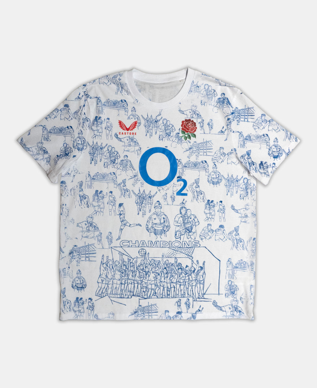 Castore Red Roses World cup Final T-shirts Size : XXL