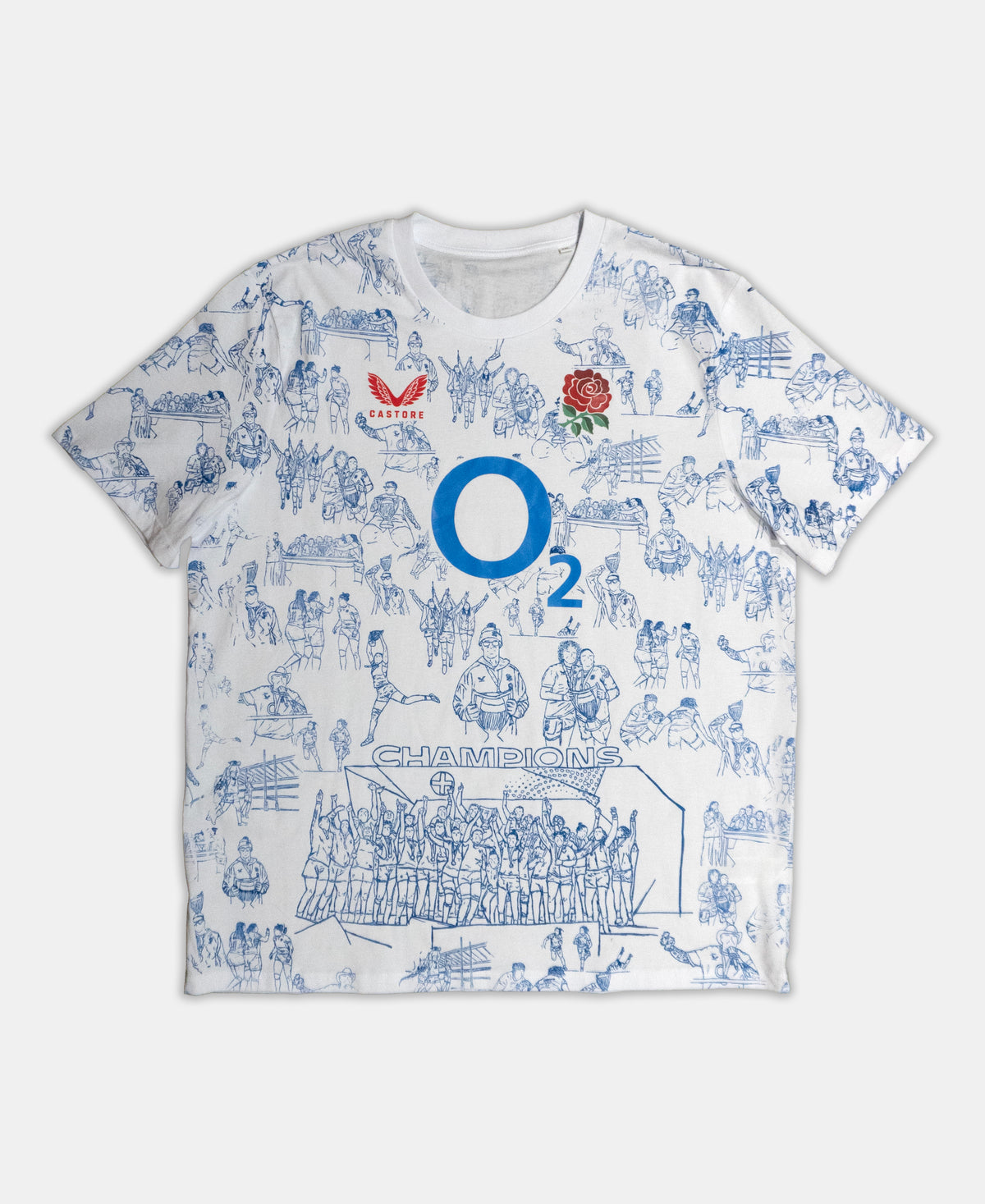 Castore Red Roses World cup Final T-shirts Size : XXL
