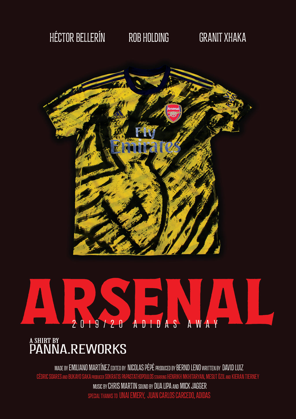Custom Arsenal 2019/20 Adidas Away Shirt