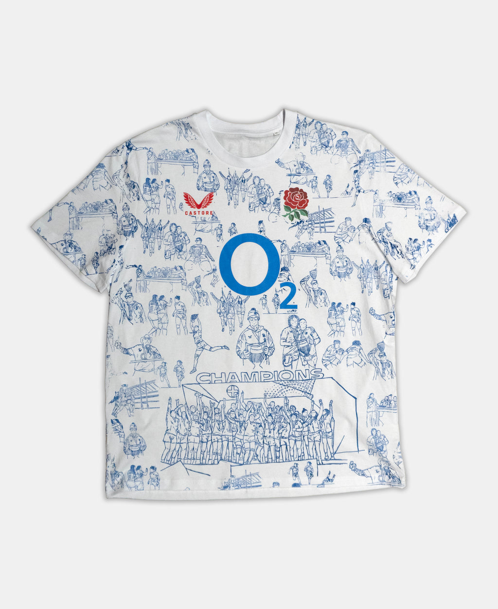 Castore Red Roses World cup Final T-shirts Size : XL