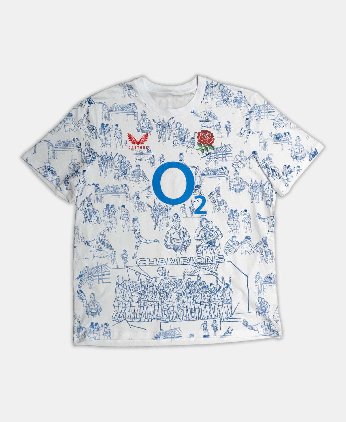 Castore Red Roses World cup Final T-shirts Size : XL